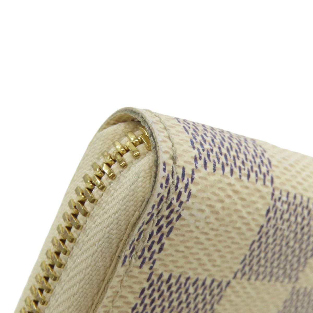 LOUIS VUITTON Long Wallet Purse N61210 Damier canvas white Portefeuille Clemence
