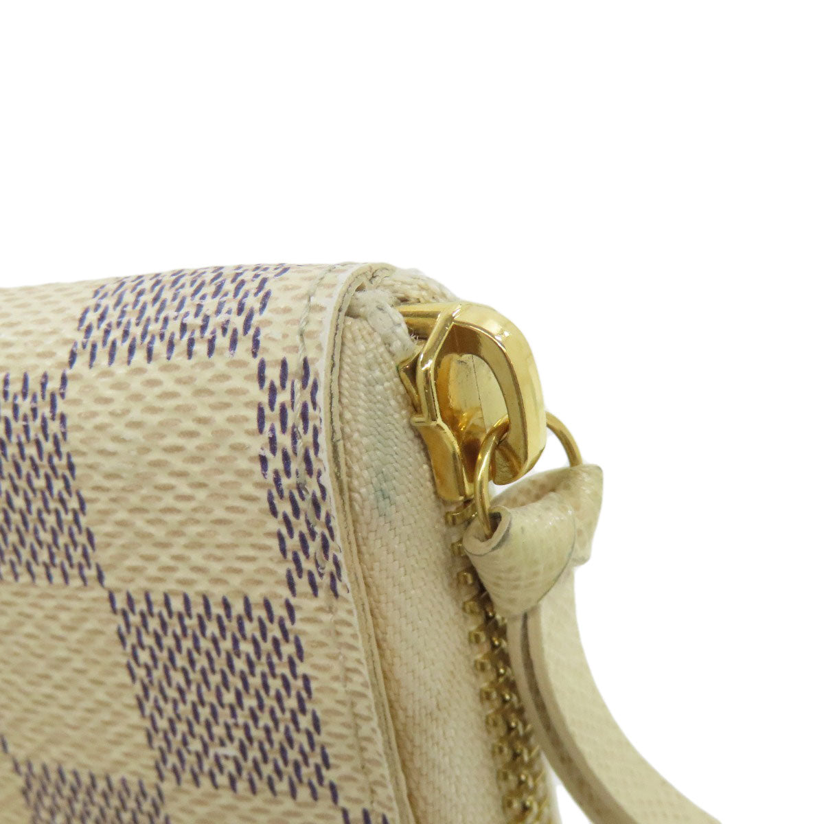 LOUIS VUITTON Long Wallet Purse N61210 Damier canvas white Portefeuille Clemence