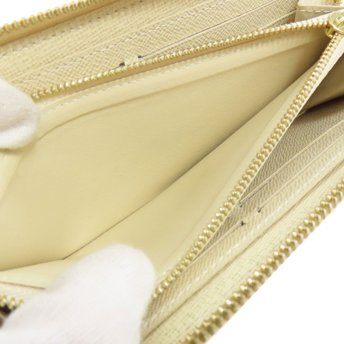 LOUIS VUITTON Long Wallet Purse N61210 Damier canvas white Portefeuille Clemence