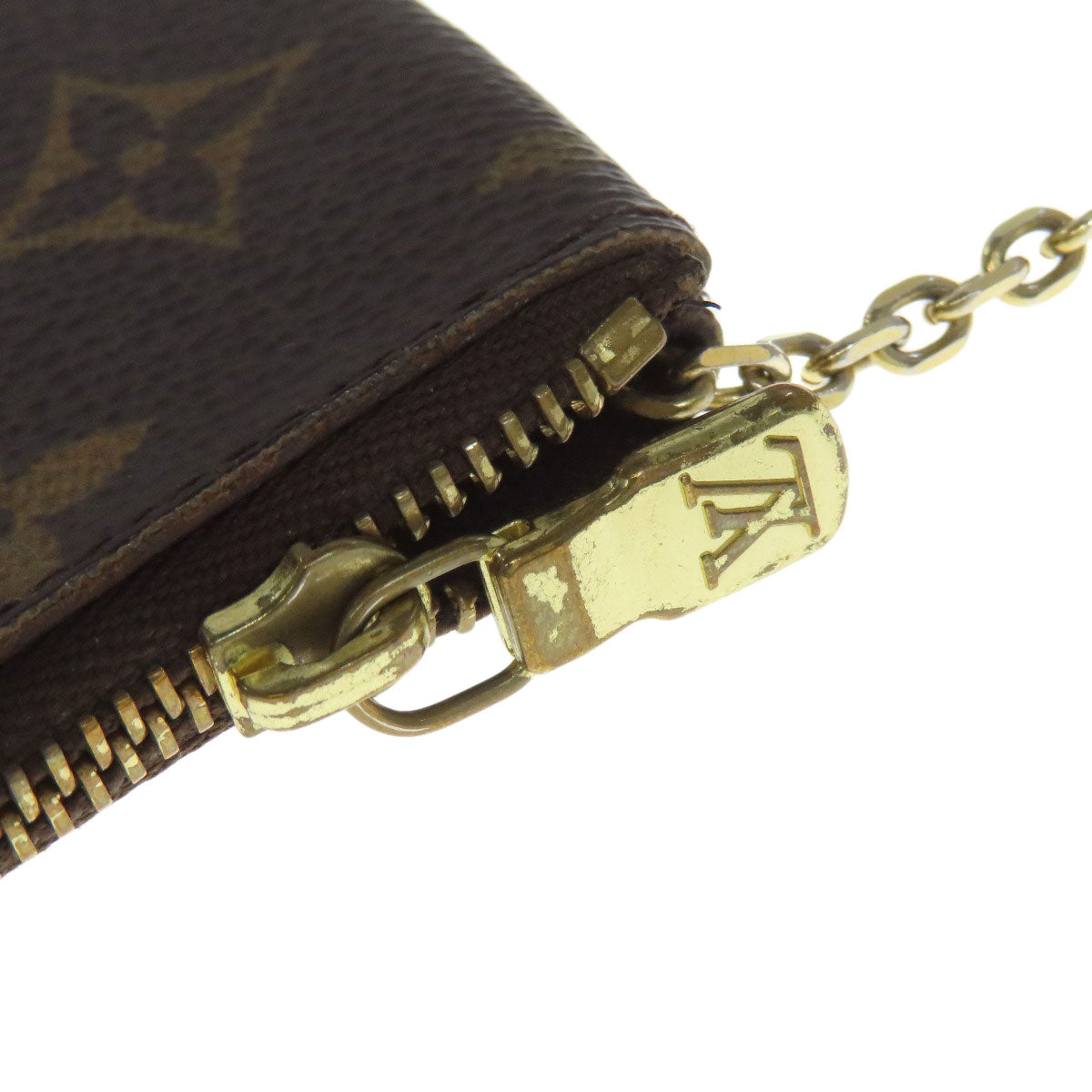 LOUIS VUITTON Coin case M62650 Monogram canvas Brown Pochette Kle