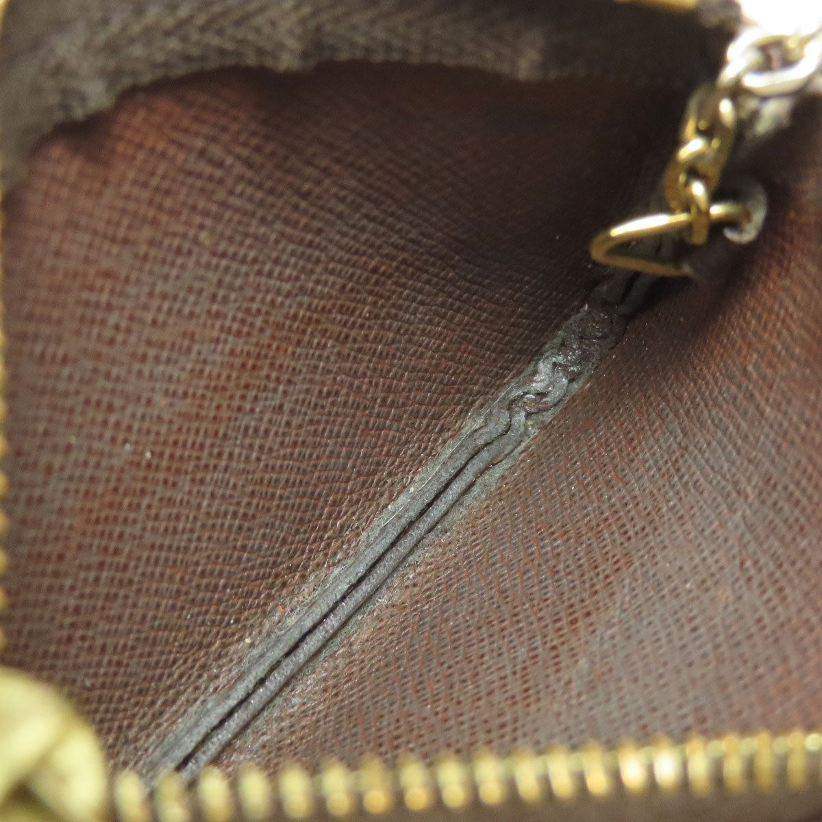 LOUIS VUITTON Coin case M62650 Monogram canvas Brown Pochette Kle