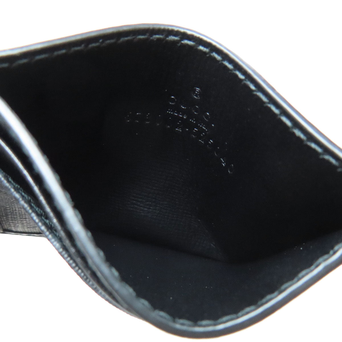 GUCCI Card Case 678002 PVC black GG Supreme