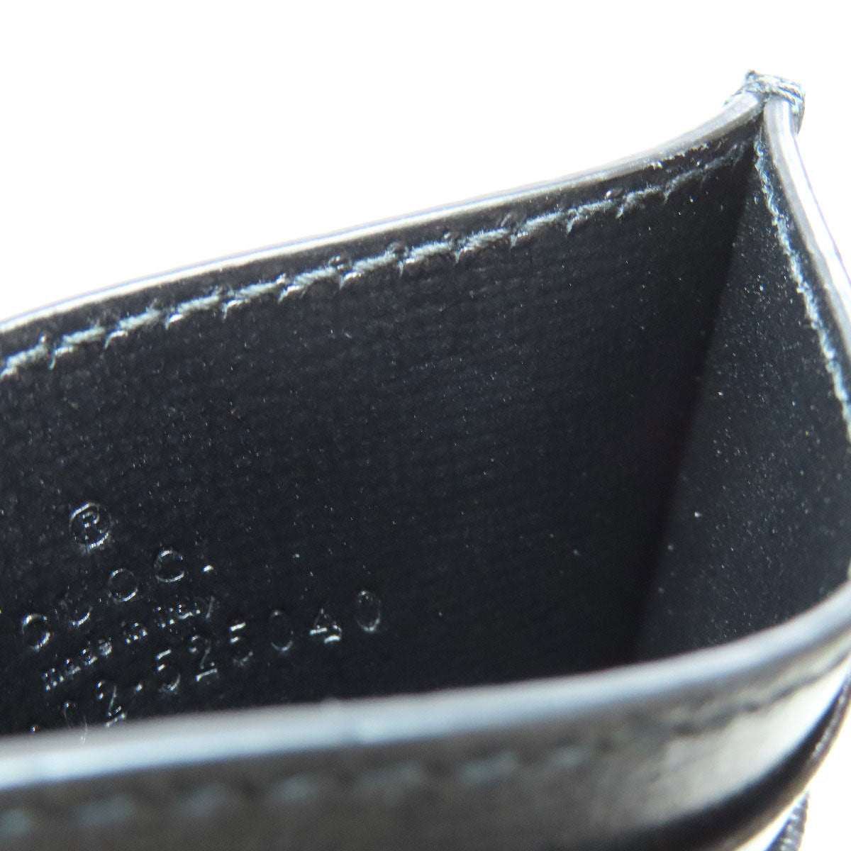 GUCCI Card Case 678002 PVC black GG Supreme