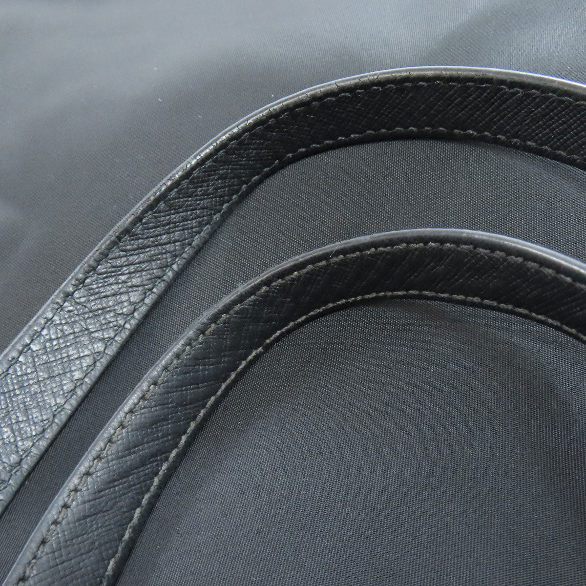 PRADA Tote Bag 1BG052 Nylon black logoMetal