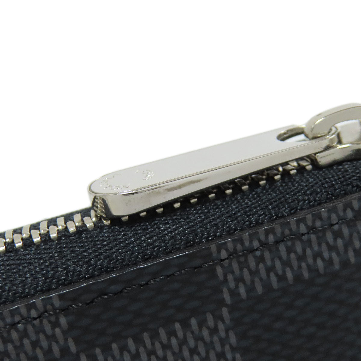 LOUIS VUITTON Coin case N63076 Damier canvas gray Zippy coin purse