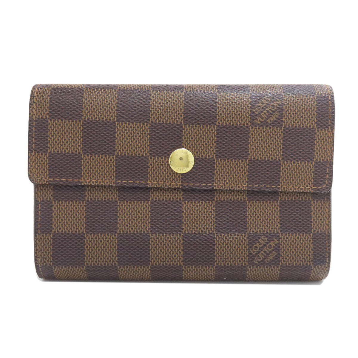 LOUIS VUITTON Bifold Wallet N63067 Damier canvas Brown Portefeuille Alexandra