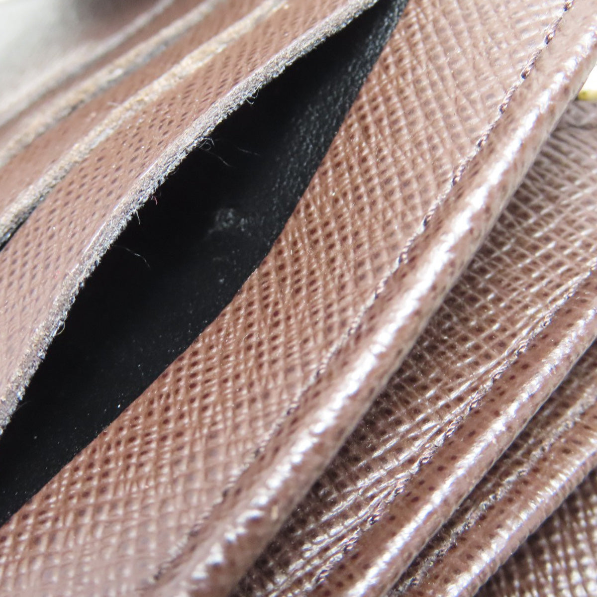 LOUIS VUITTON Bifold Wallet N63067 Damier canvas Brown Portefeuille Alexandra
