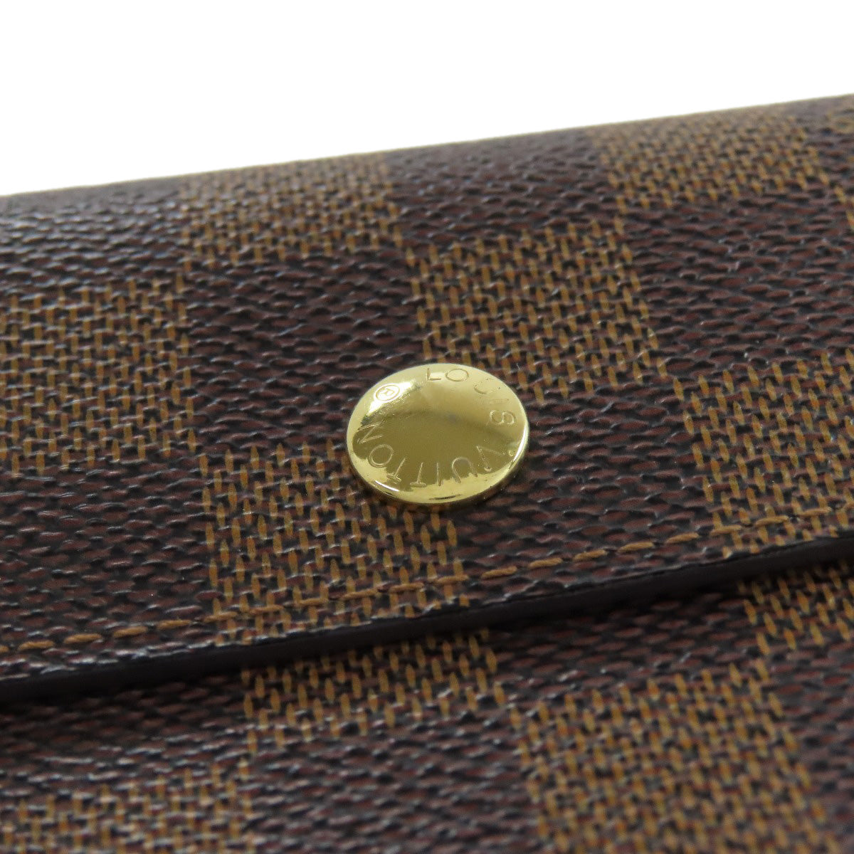 LOUIS VUITTON Bifold Wallet N63067 Damier canvas Brown Portefeuille Alexandra