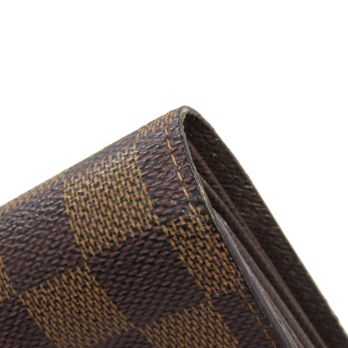 LOUIS VUITTON Bifold Wallet N63067 Damier canvas Brown Portefeuille Alexandra