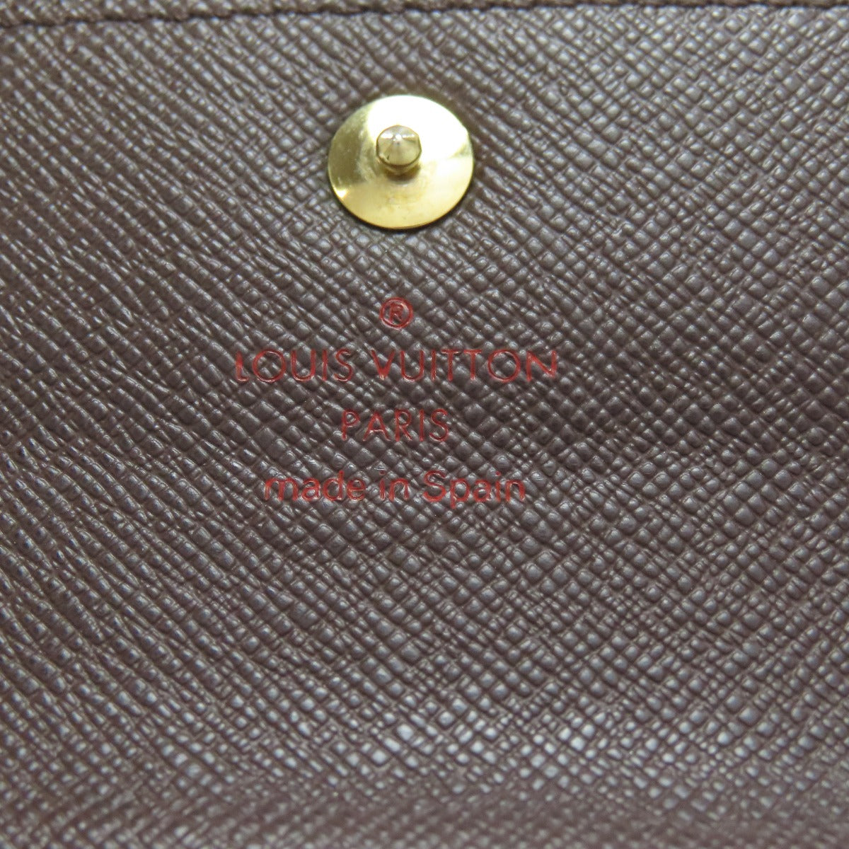 LOUIS VUITTON Bifold Wallet N63067 Damier canvas Brown Portefeuille Alexandra
