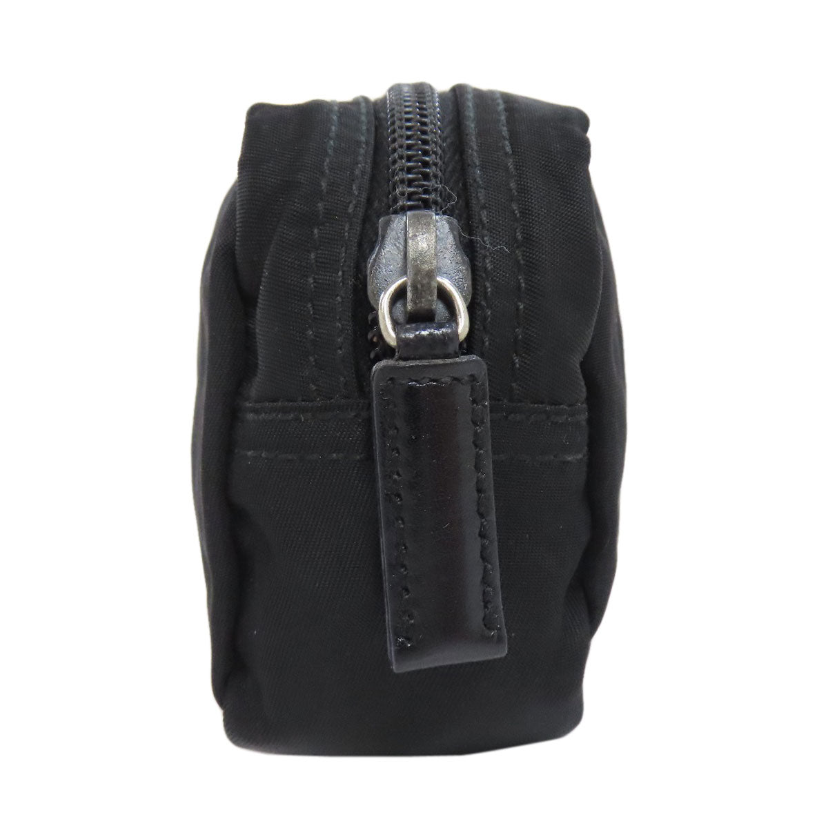 PRADA Accessory pouch Nylon black logoMetal