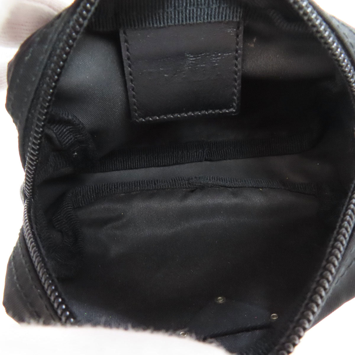 PRADA Accessory pouch Nylon black logoMetal