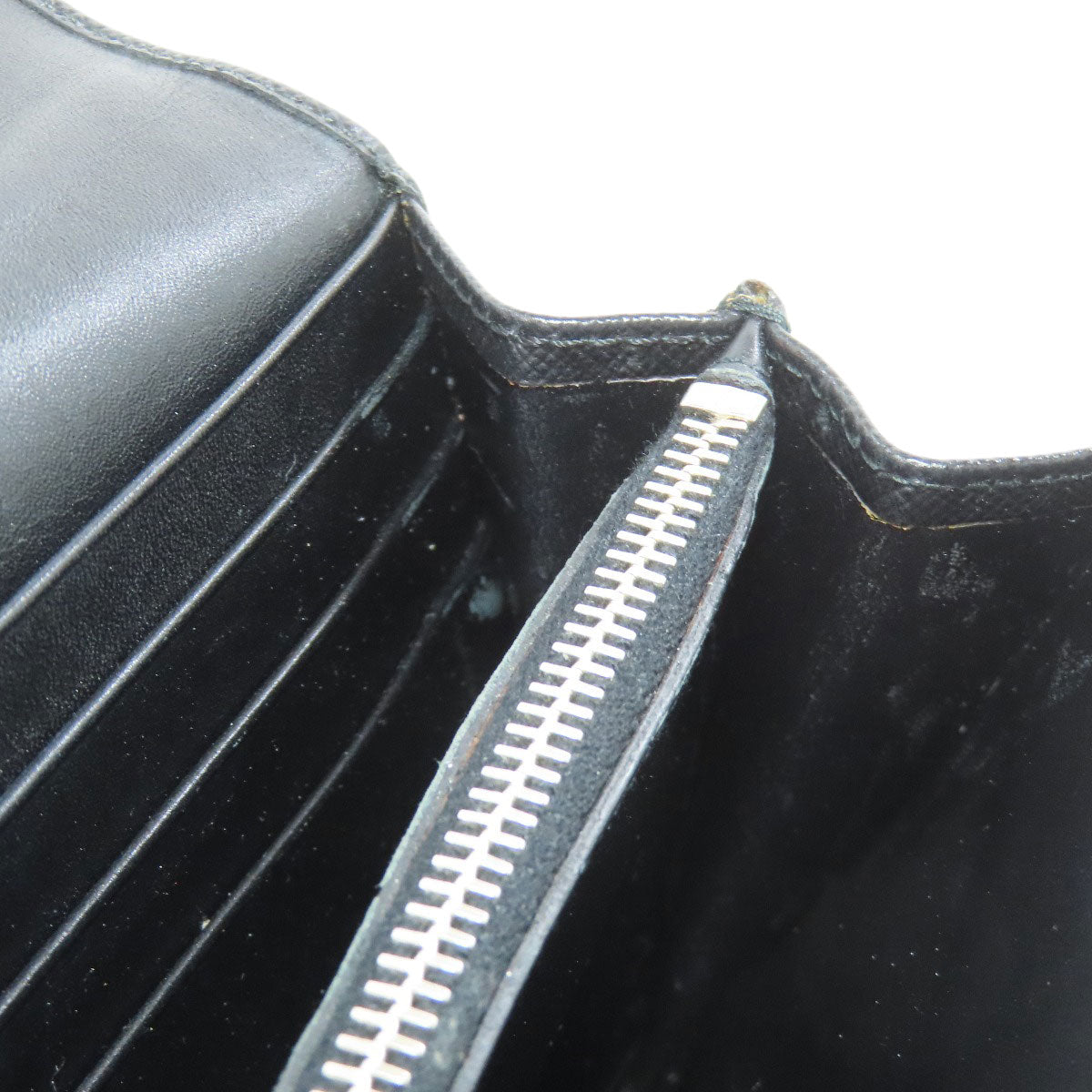 PRADA Long Wallet Purse 1M1037 Safiano black logo