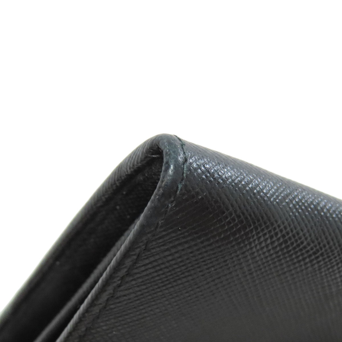 PRADA Long Wallet Purse 1M1037 Safiano black logo