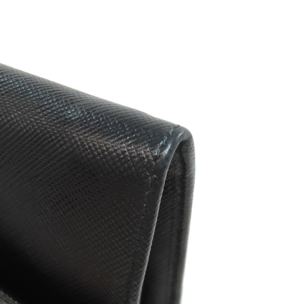 PRADA Long Wallet Purse 1M1037 Safiano black logo