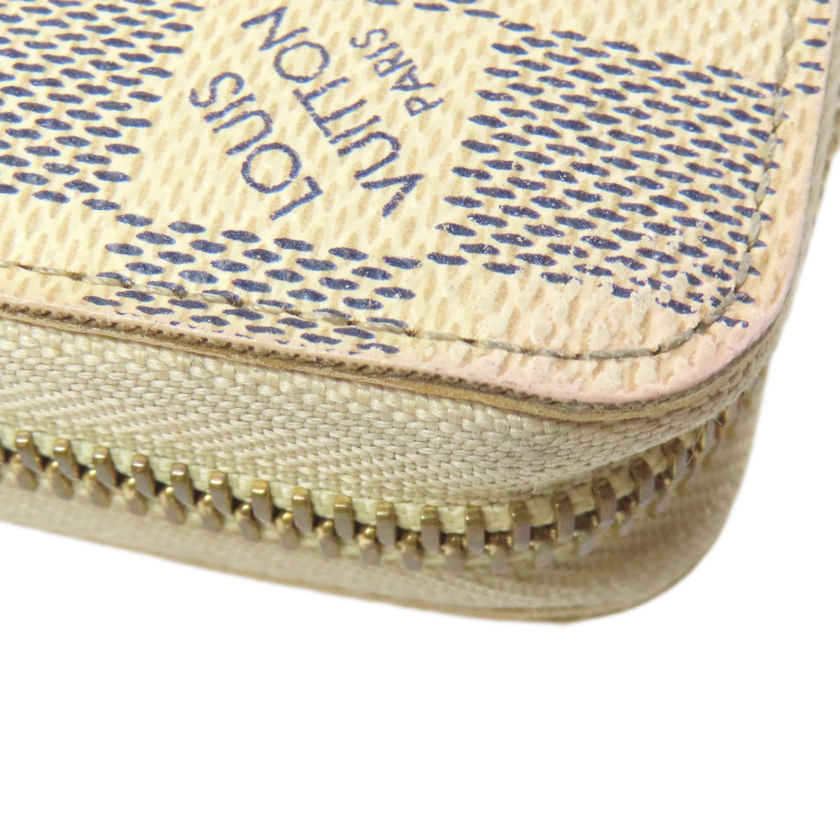 LOUIS VUITTON Long Wallet Purse N41660 Damier canvas Two-tone (gray) Zippy Wallet Damier Azur
