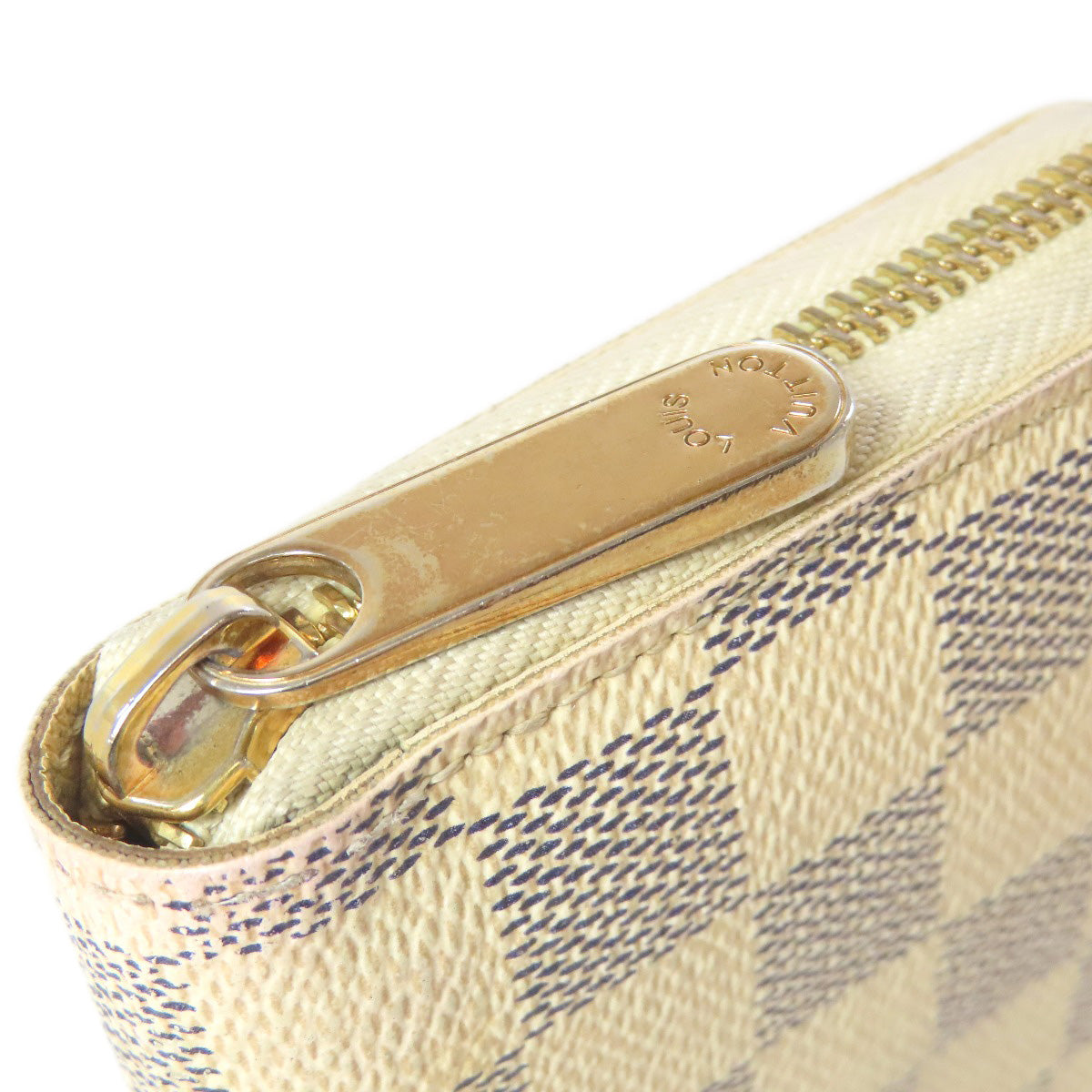 LOUIS VUITTON Long Wallet Purse N41660 Damier canvas Two-tone (gray) Zippy Wallet Damier Azur