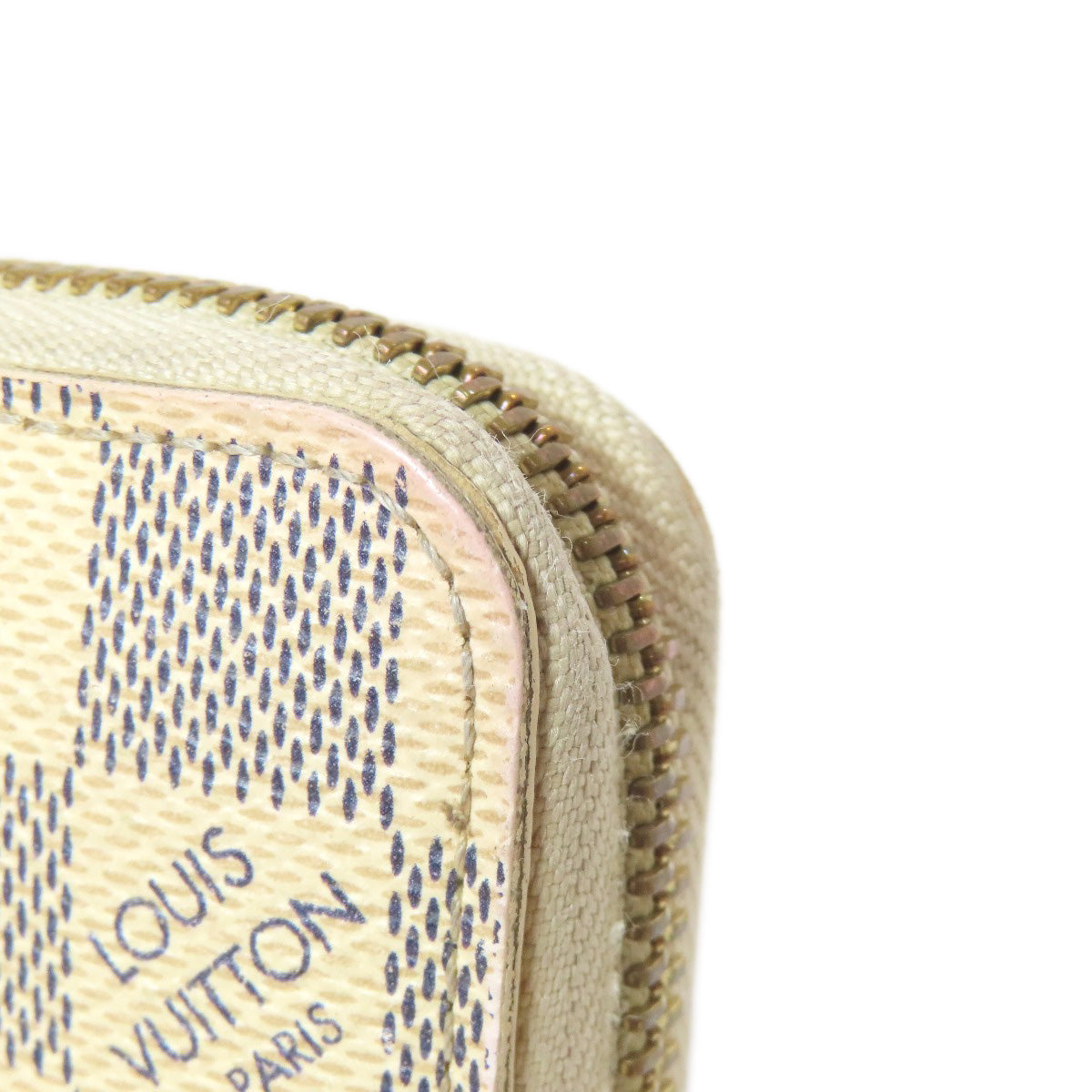 LOUIS VUITTON Long Wallet Purse N41660 Damier canvas Two-tone (gray) Zippy Wallet Damier Azur