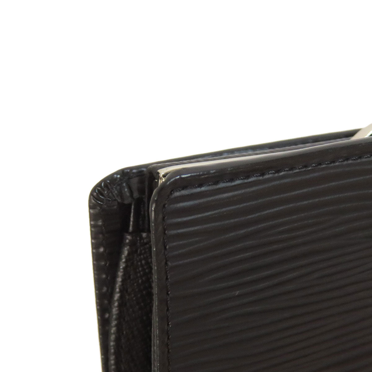 LOUIS VUITTON Bifold Wallet M63242 Epi black Portefeuille Vienova