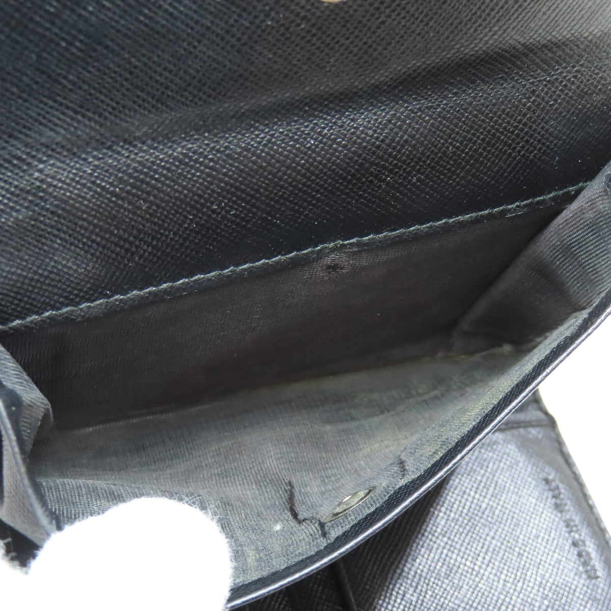 PRADA Bifold Wallet M170 Nylon black logoMetal