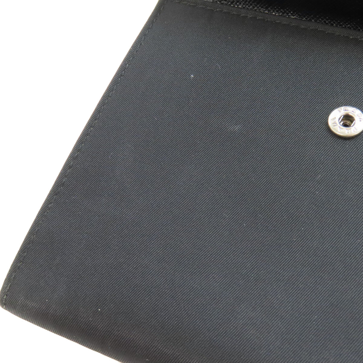 PRADA Bifold Wallet M170 Nylon black logoMetal