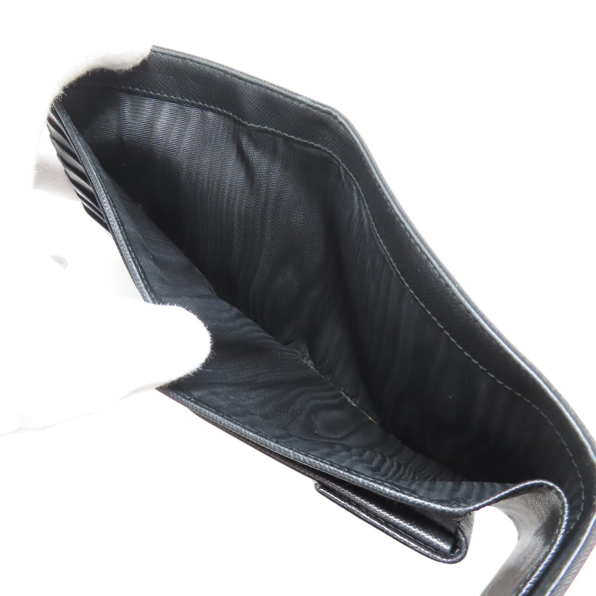 PRADA Bifold Wallet M170 Nylon black logoMetal