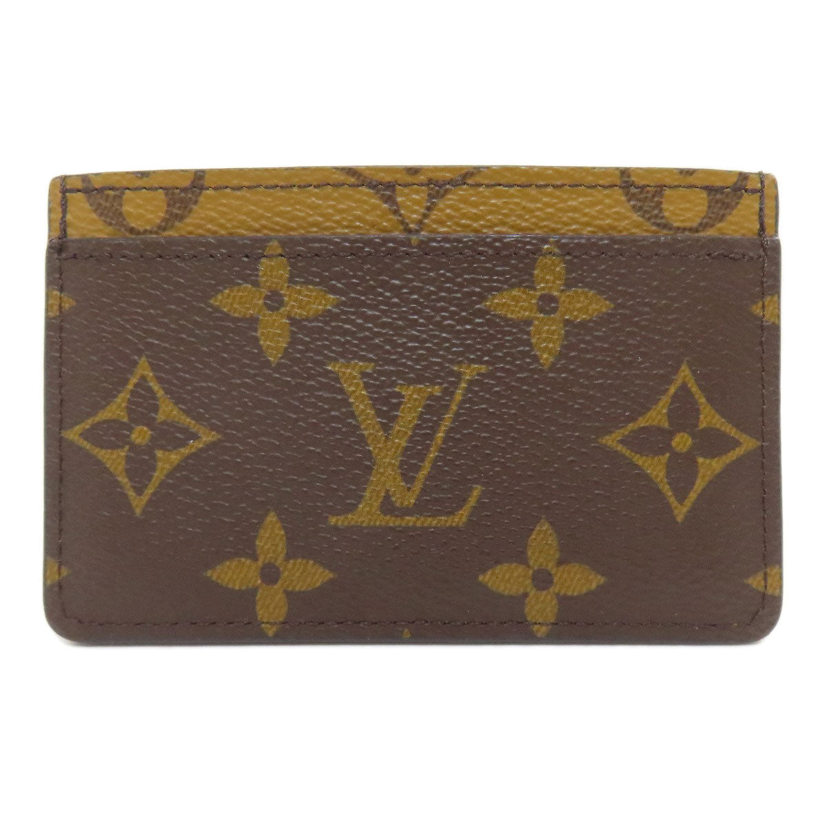 LOUIS VUITTON Card Case M69161 Monogram reverse Brown Porto cult · Simple