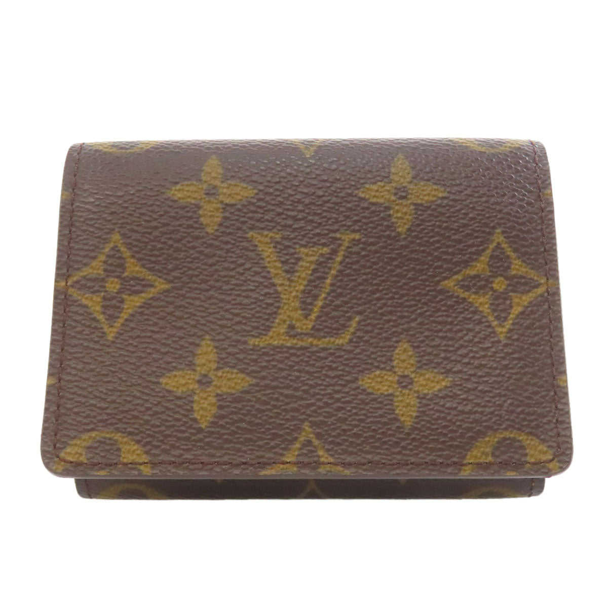 LOUIS VUITTON Card Case M62920 Monogram canvas Brown Anvelope Carte de Visit Card Case