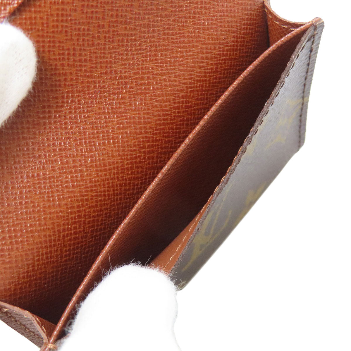 LOUIS VUITTON Card Case M62920 Monogram canvas Brown Anvelope Carte de Visit Card Case