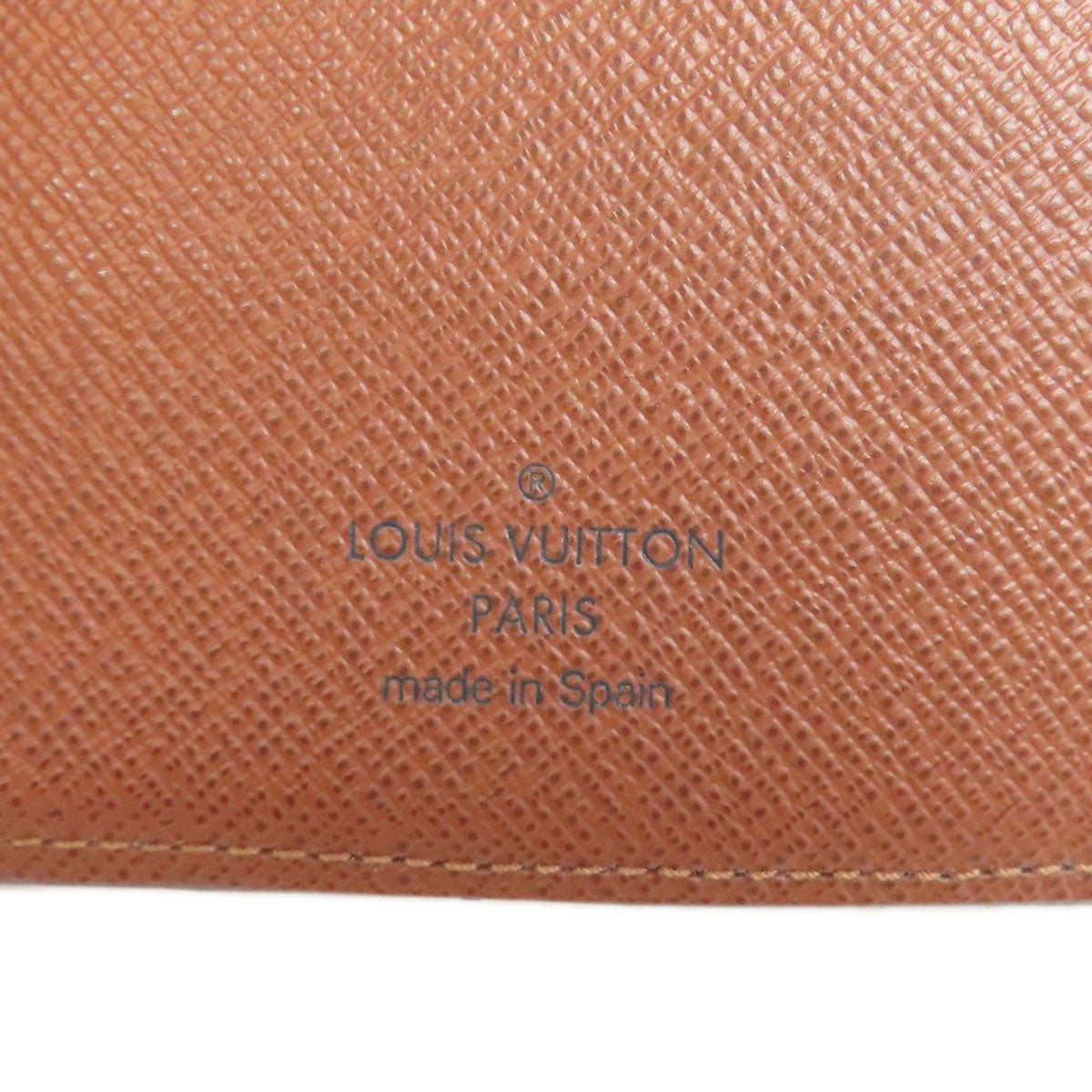 LOUIS VUITTON Notebook cover R20503 Monogram canvas Brown Agenda poch