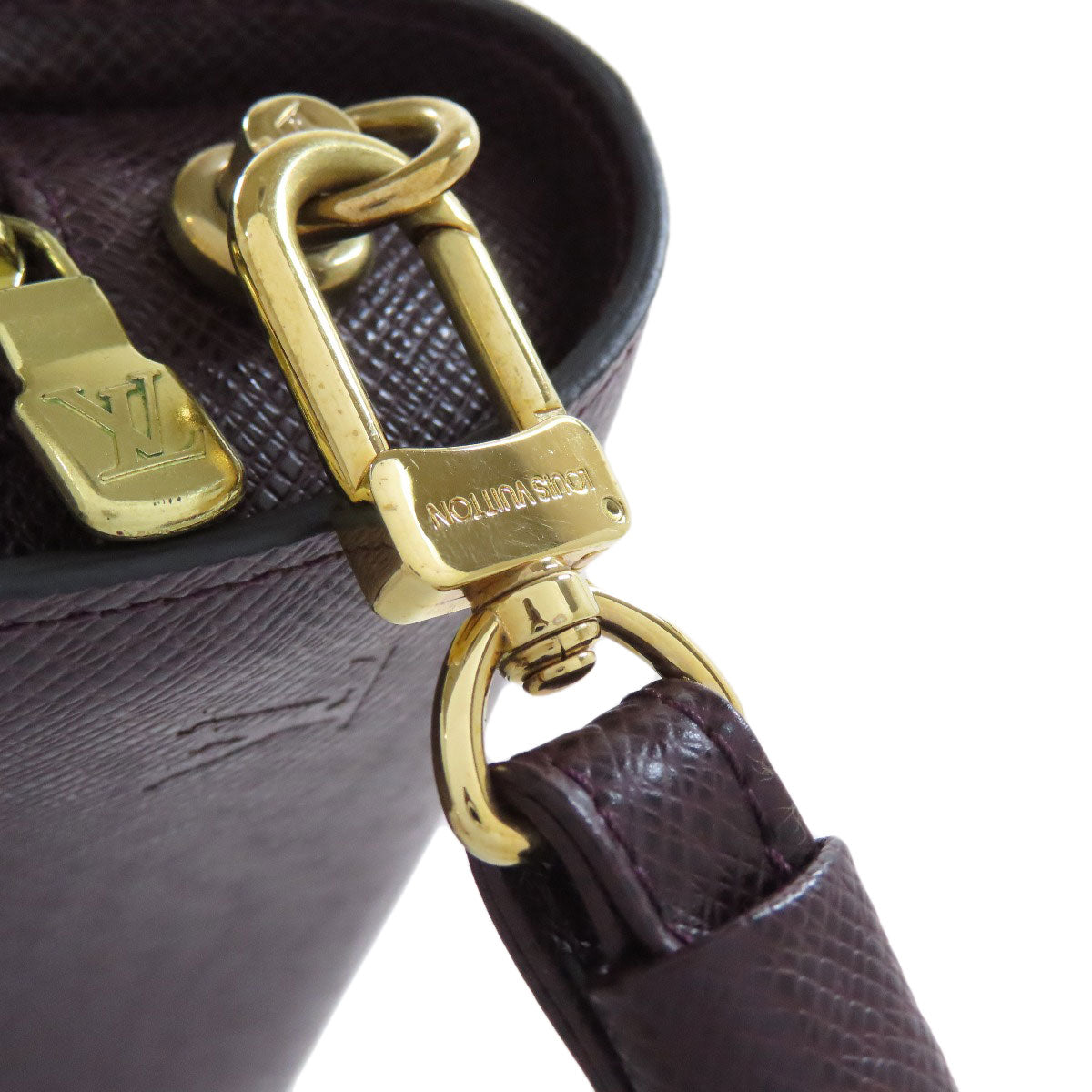 LOUIS VUITTON business bag M30186 Taiga Leather purple Baikal