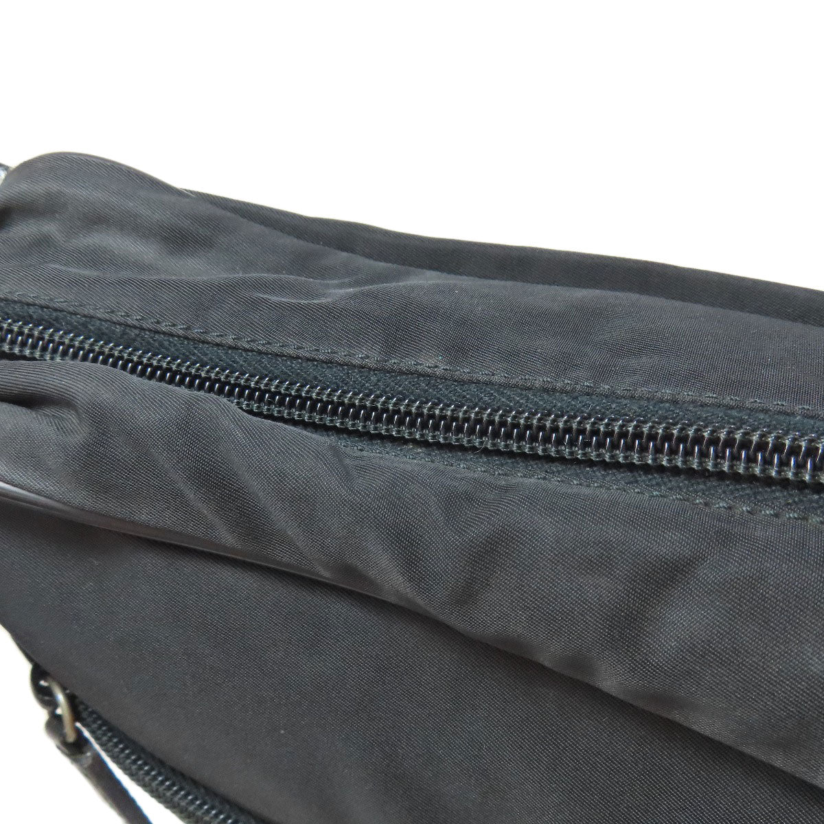 PRADA Shoulder Bag Nylon black logoMetal