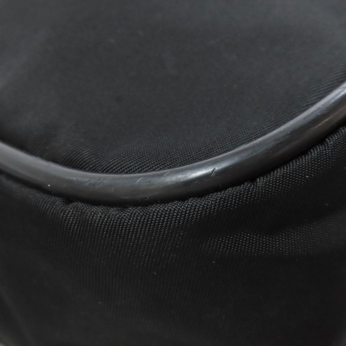 PRADA Shoulder Bag Nylon black logoMetal