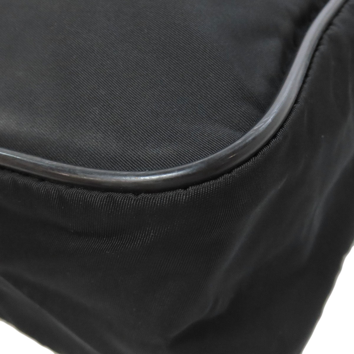 PRADA Shoulder Bag Nylon black logoMetal