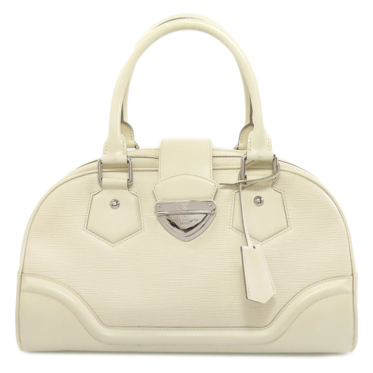 LOUIS VUITTON Handbag M5931J Epi white Bowling Montaigne GM