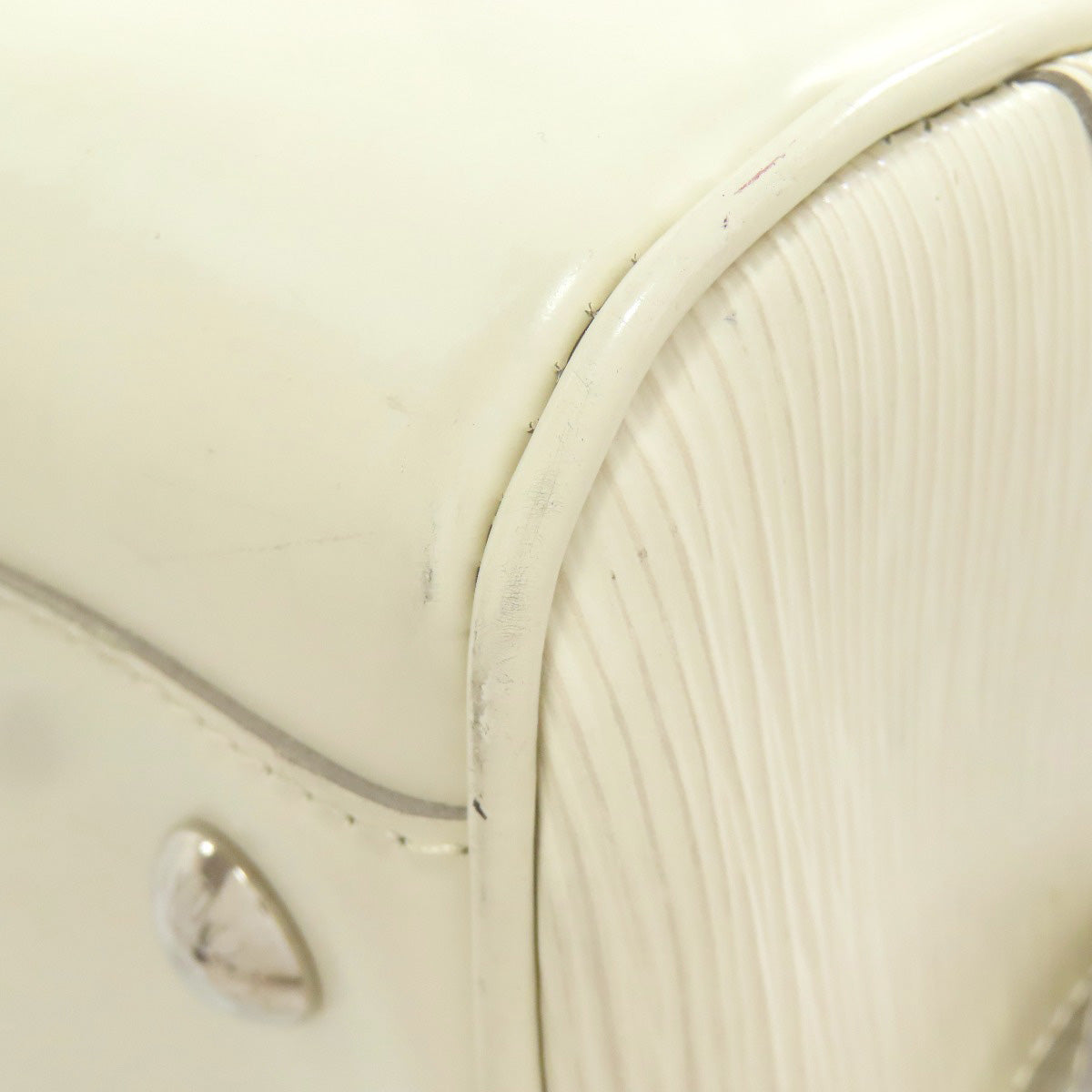 LOUIS VUITTON Handbag M5931J Epi white Bowling Montaigne GM