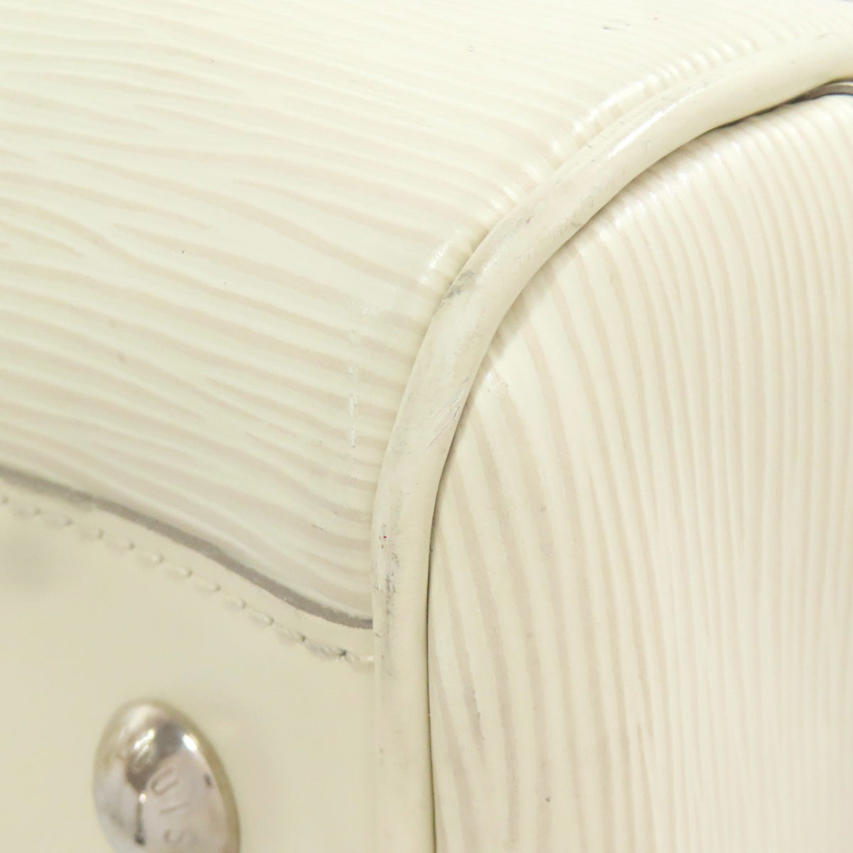 LOUIS VUITTON Handbag M5931J Epi white Bowling Montaigne GM