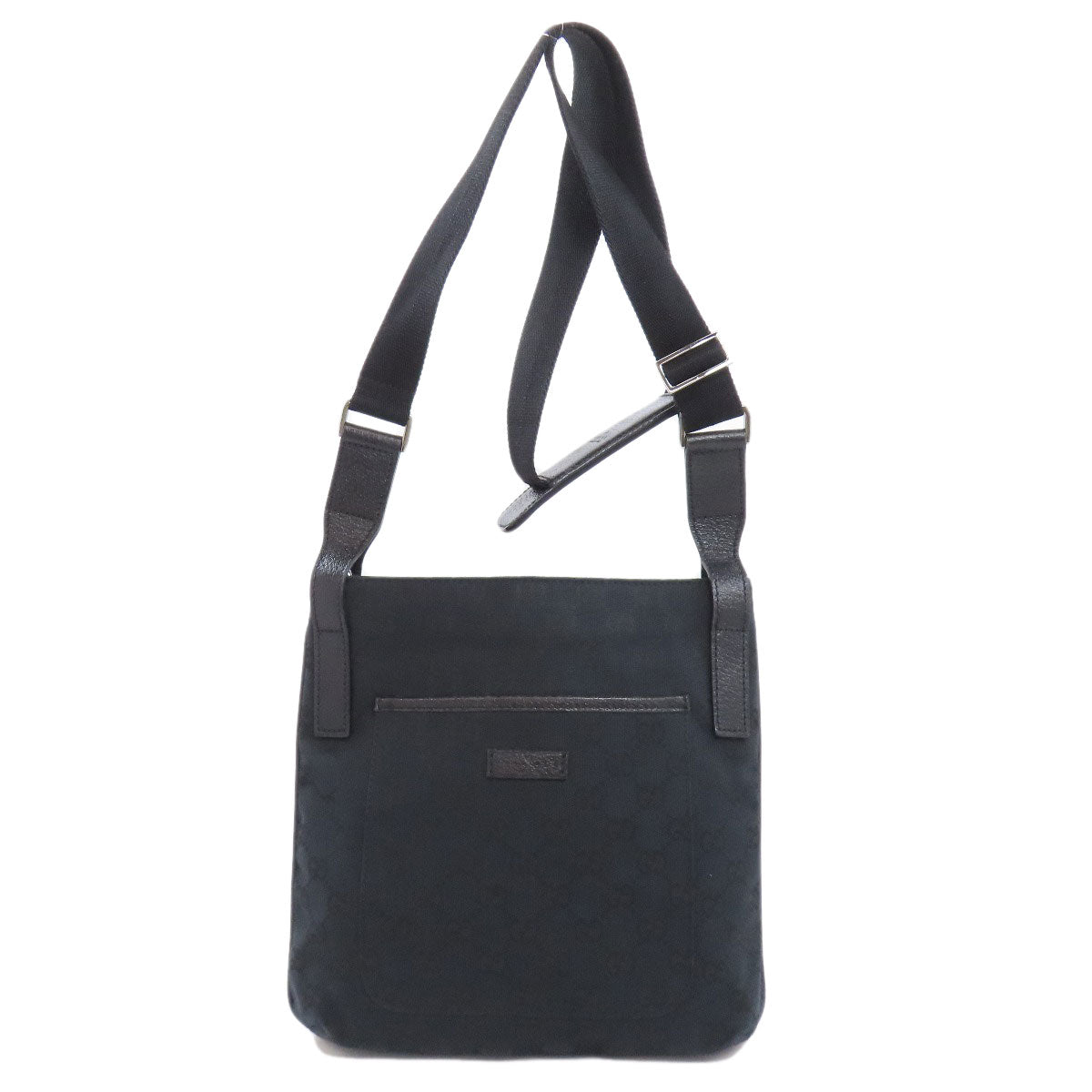 GUCCI Shoulder Bag 122793 canvas black GG
