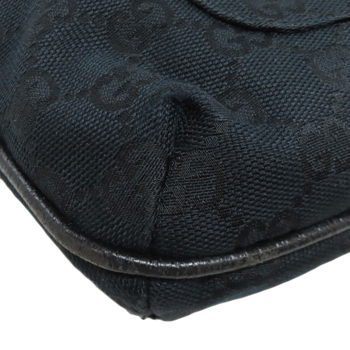 GUCCI Shoulder Bag 122793 canvas black GG