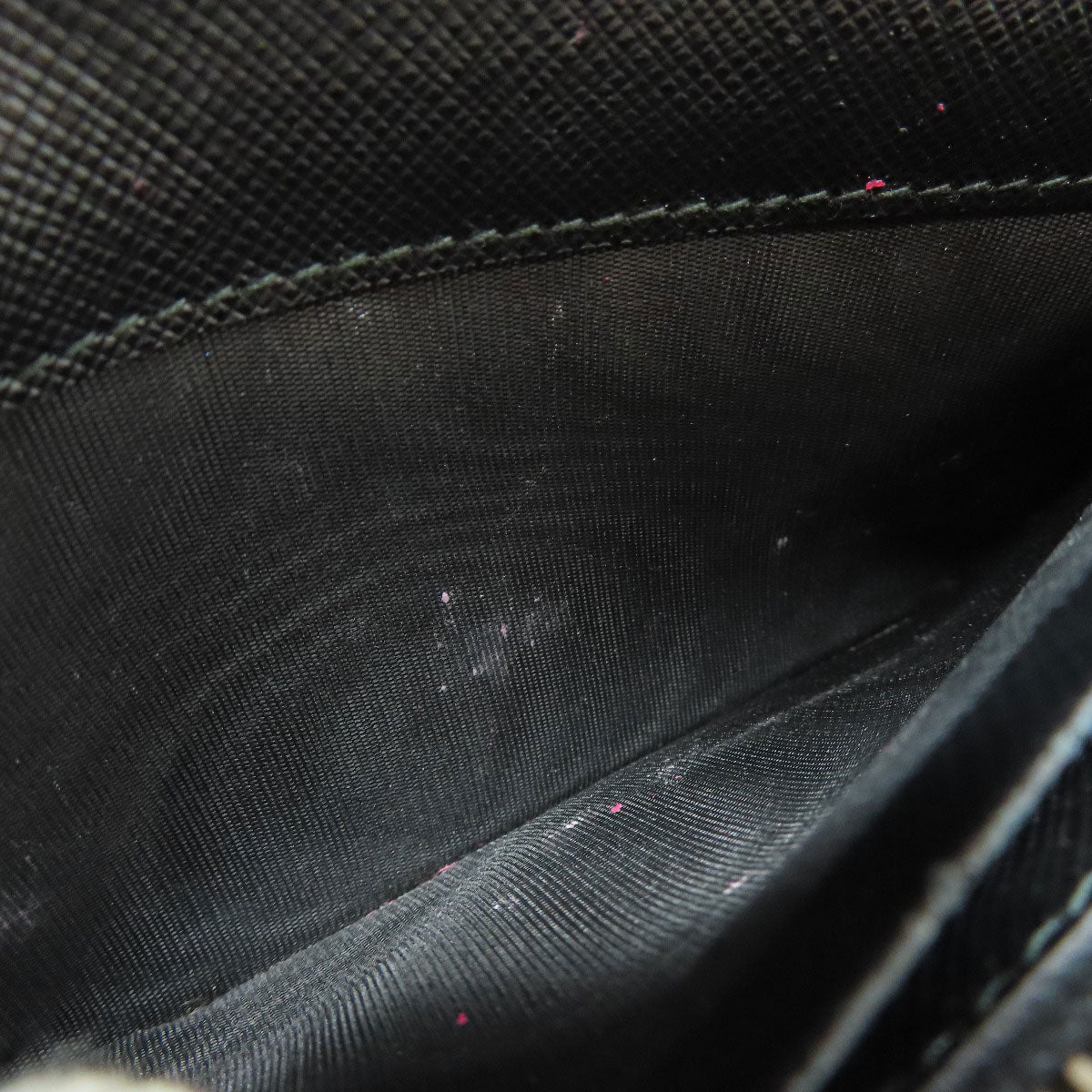 PRADA Long Wallet Purse Safiano black logo