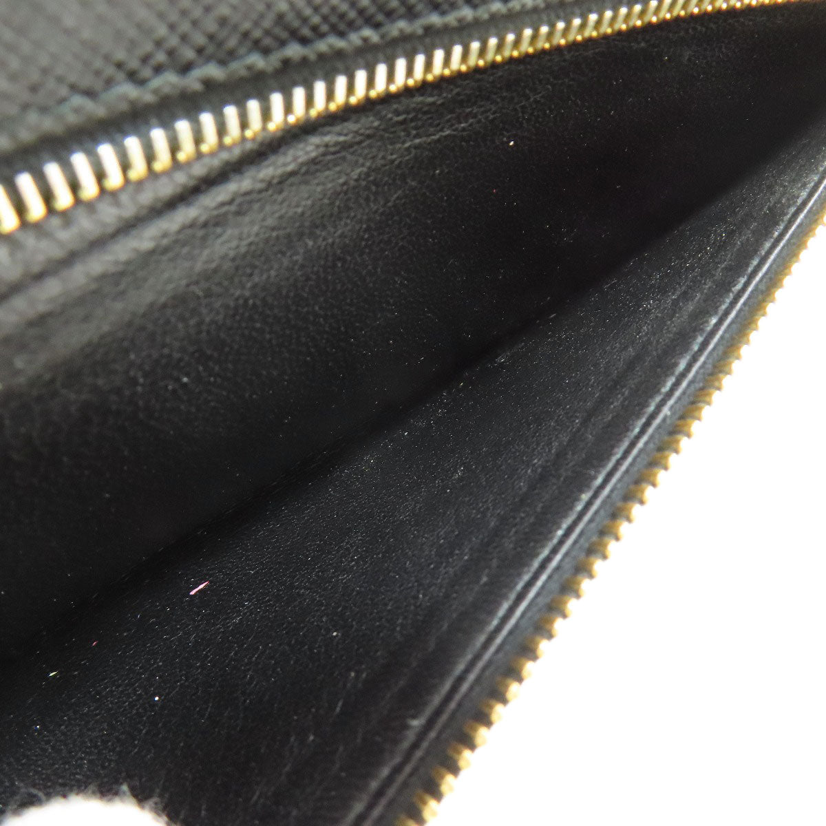 PRADA Long Wallet Purse Safiano black logo