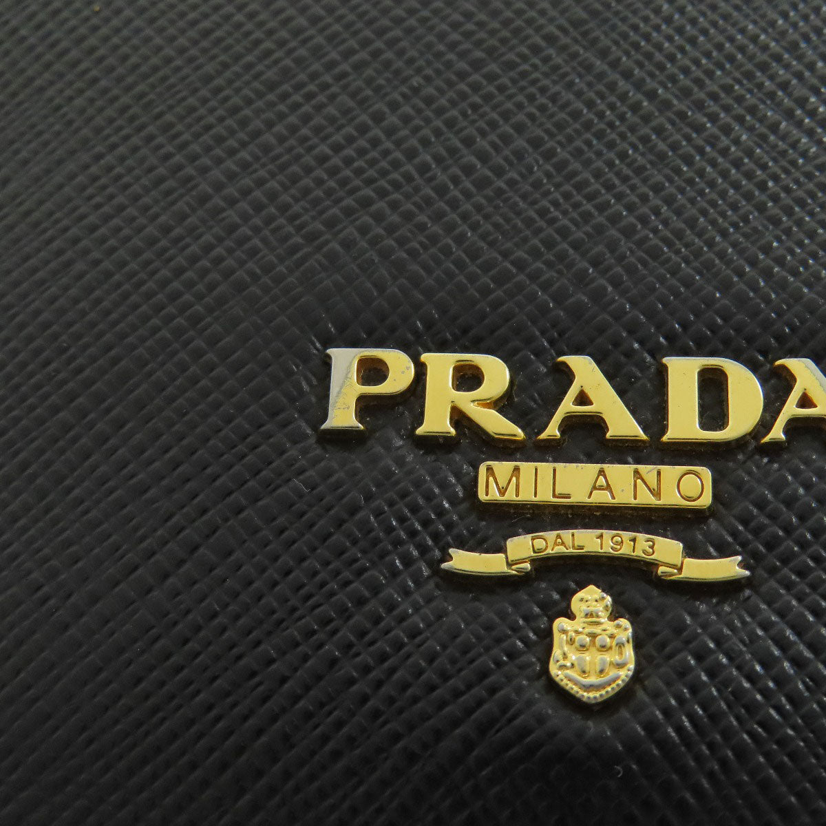 PRADA Long Wallet Purse Safiano black logo