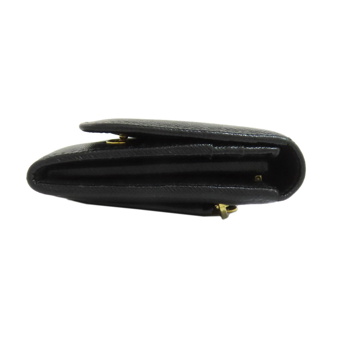PRADA Long Wallet Purse Safiano black logo