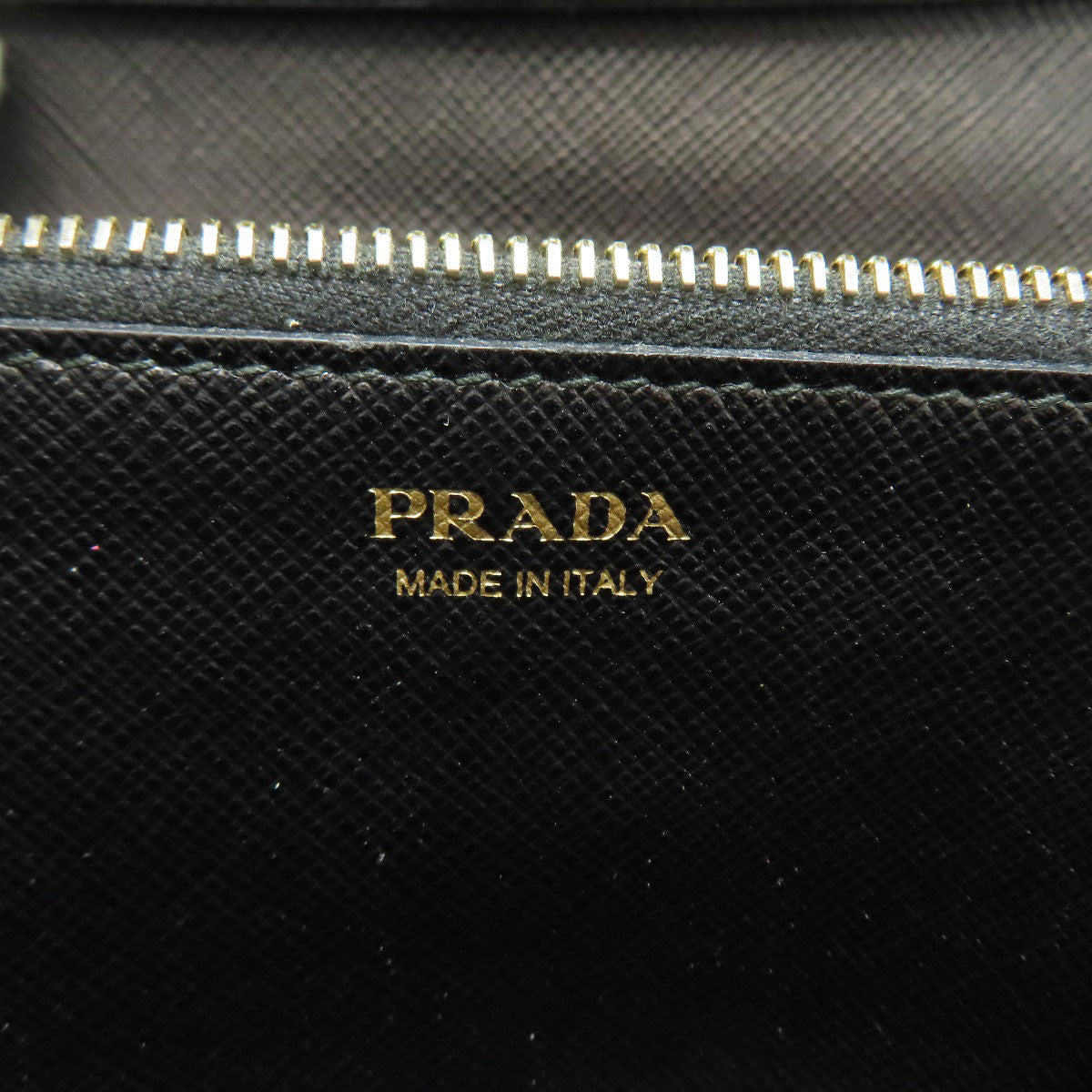 PRADA Long Wallet Purse Safiano black logo