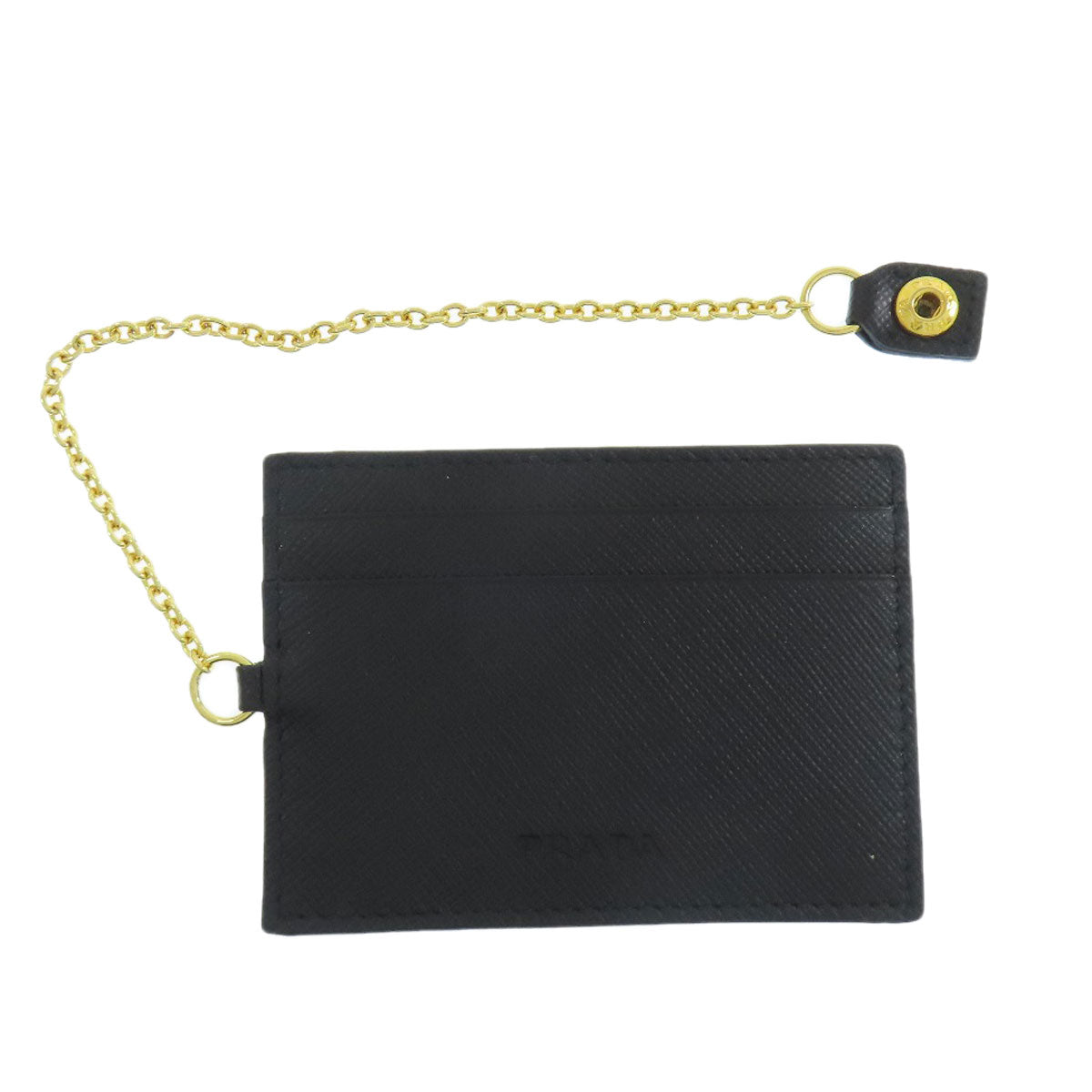 PRADA Long Wallet Purse Safiano black logo