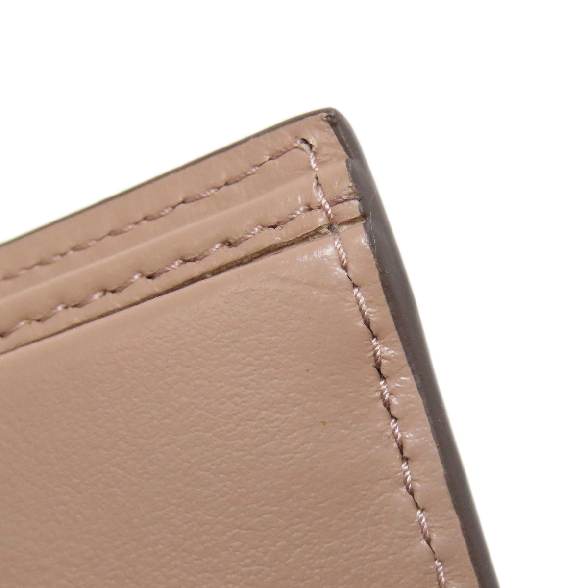 PRADA Bifold Wallet leather beige logo