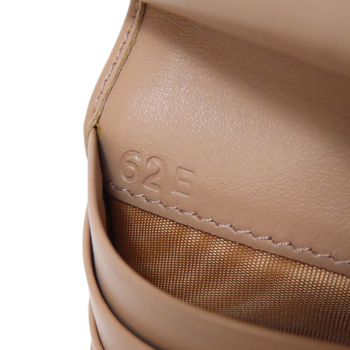 PRADA Bifold Wallet leather beige logo