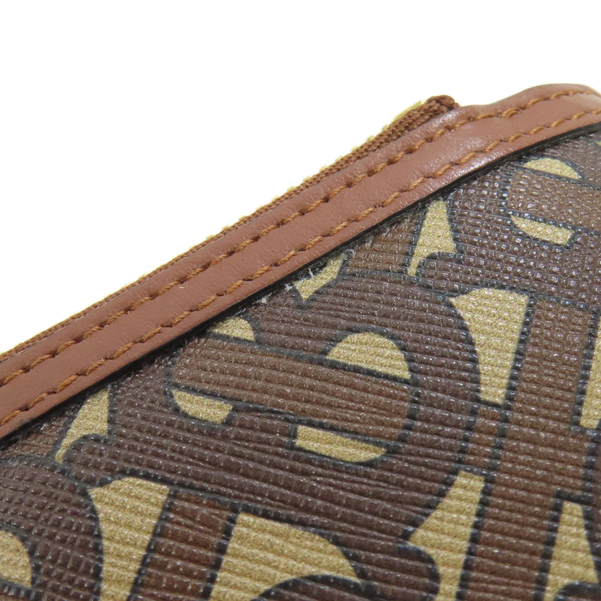 BURBERRY Bifold Wallet PVC Brown logo