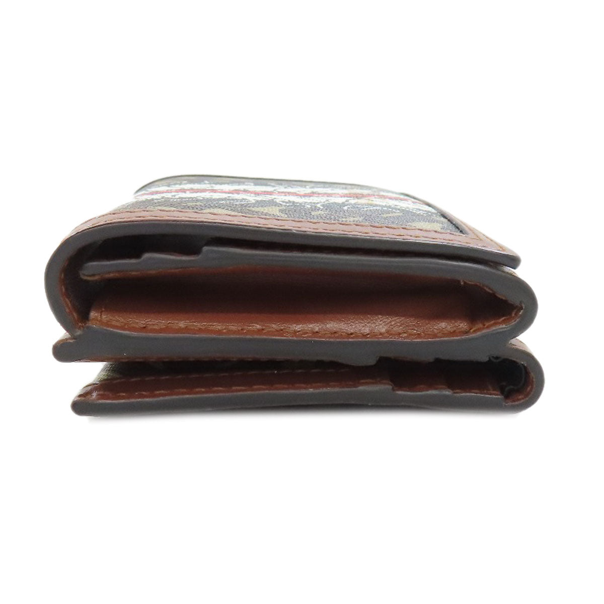 BURBERRY Bifold Wallet PVC Brown logo