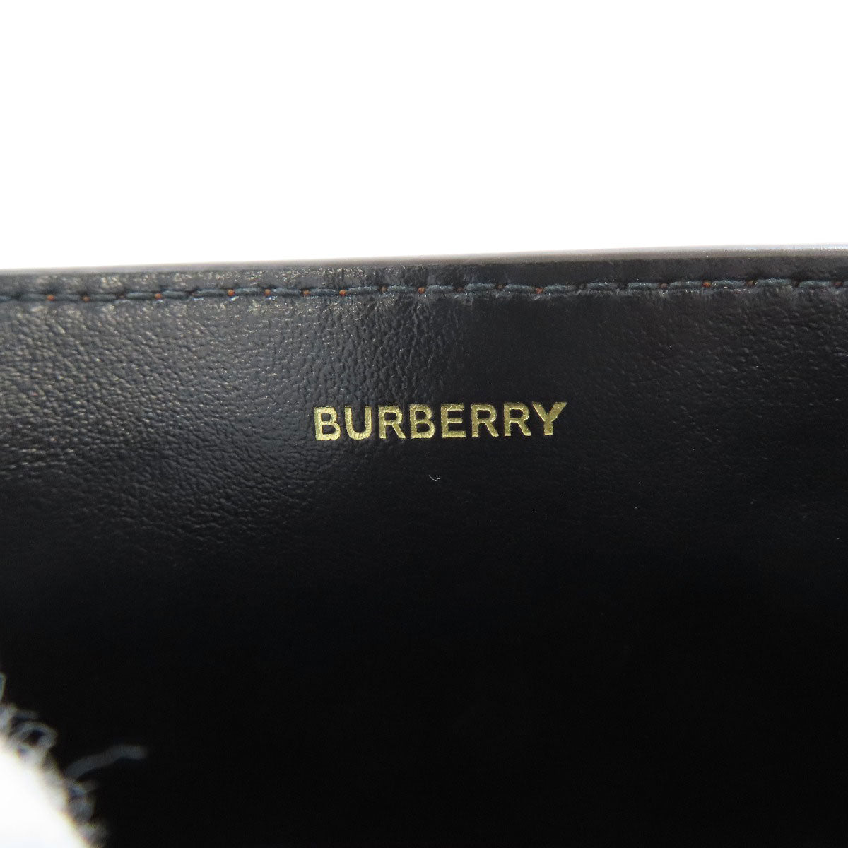 BURBERRY Bifold Wallet PVC Brown logo